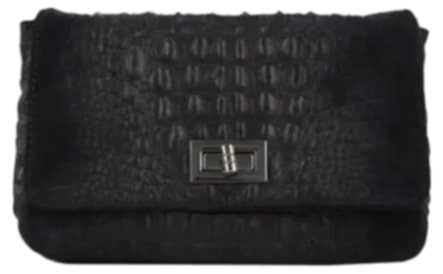 ΔΕΡΜΑΤΙΝΗ ΤΣΑΝΤΑ MIRANTA SUEDE CROCODILE STAMP - Image 5
