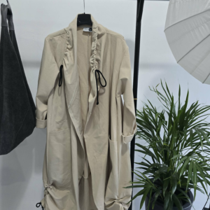 CARDIGAN LONG ΑΣΥΜΜΕΤΡΟ ΜΕ ΣΟΥΡΑ ΣΤΟ ΚΟΛΑΡΟ ΜΠΕΖ ΧΡΩΜΑ