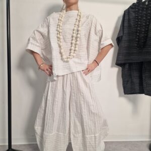 ΣΥΝΟΛΟ ΜΠΛΟΥΖΑ ΚΑΙ ΠΑΝΤΕΛΟΝΙ ΡΙΓΕ LINEN/COTTON