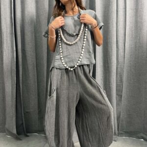 ΣΥΝΟΛΟ ΛΙΝΟ ΜΕ COTTON ΔΙΠΛΟ ΥΦΑΣΜΑ