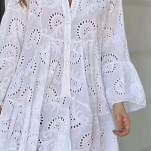 MINI ΦΟΡΕΜΑ ΜΕ BRODERIE  ΚΕΝΤΗΜΑ
